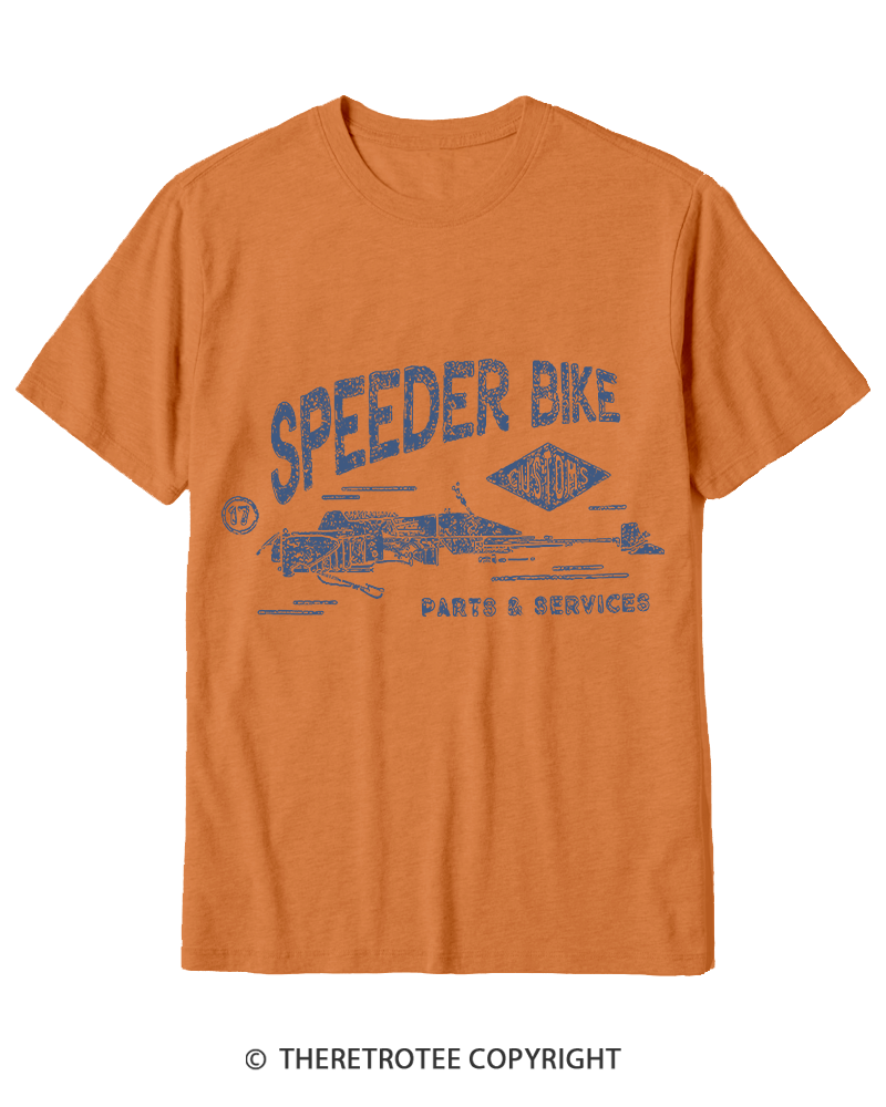 TheRetroTee Speeder Bike 1980s Cotton T-Shirt