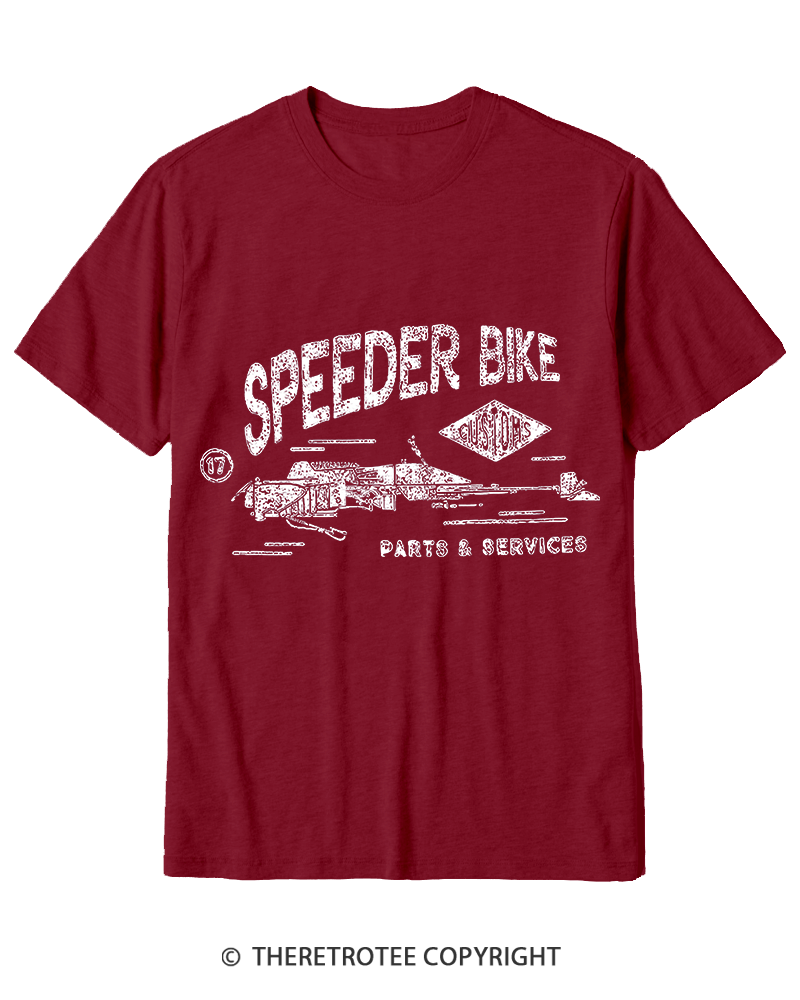 TheRetroTee Speeder Bike 1980s Cotton T-Shirt