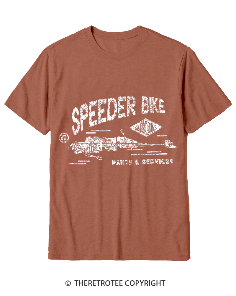TheRetroTee Speeder Bike 1980s Cotton T-Shirt
