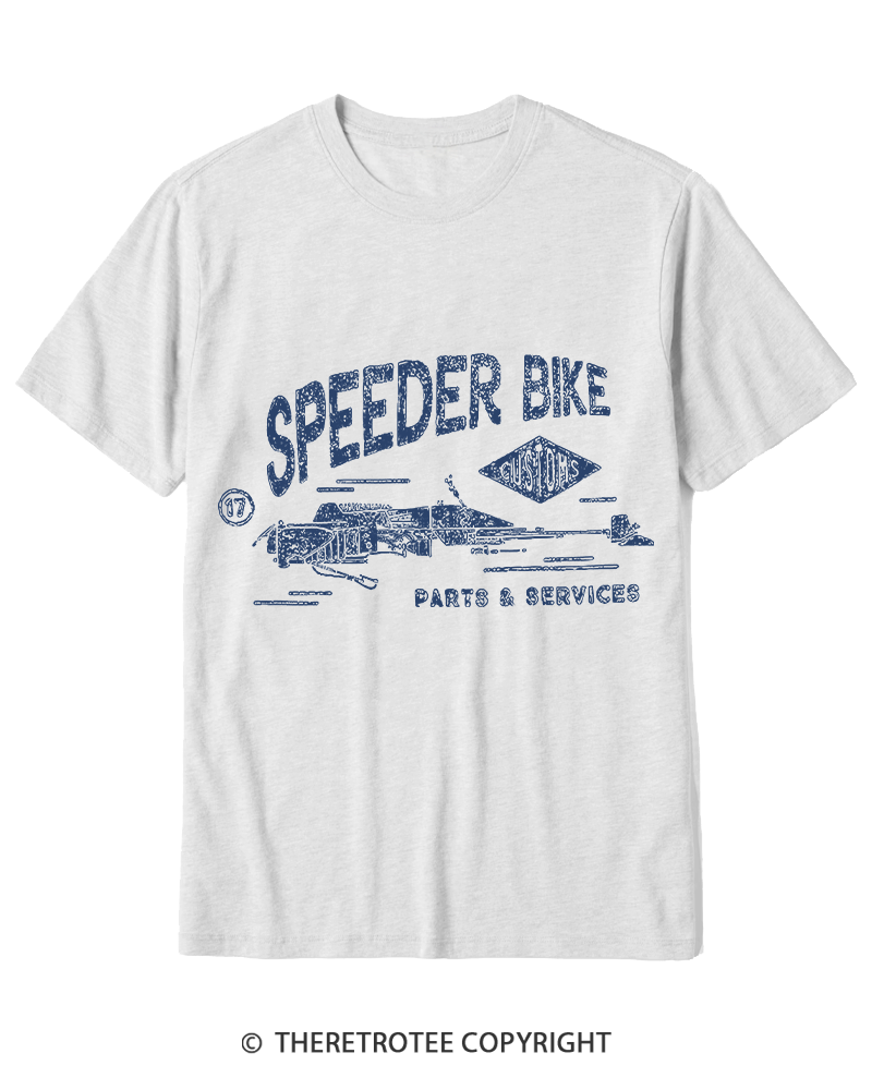 TheRetroTee Speeder Bike 1980s Cotton T-Shirt