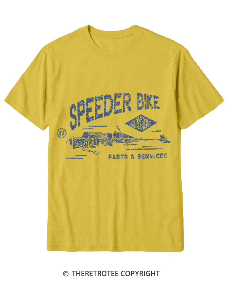 TheRetroTee Speeder Bike 1980s Cotton T-Shirt