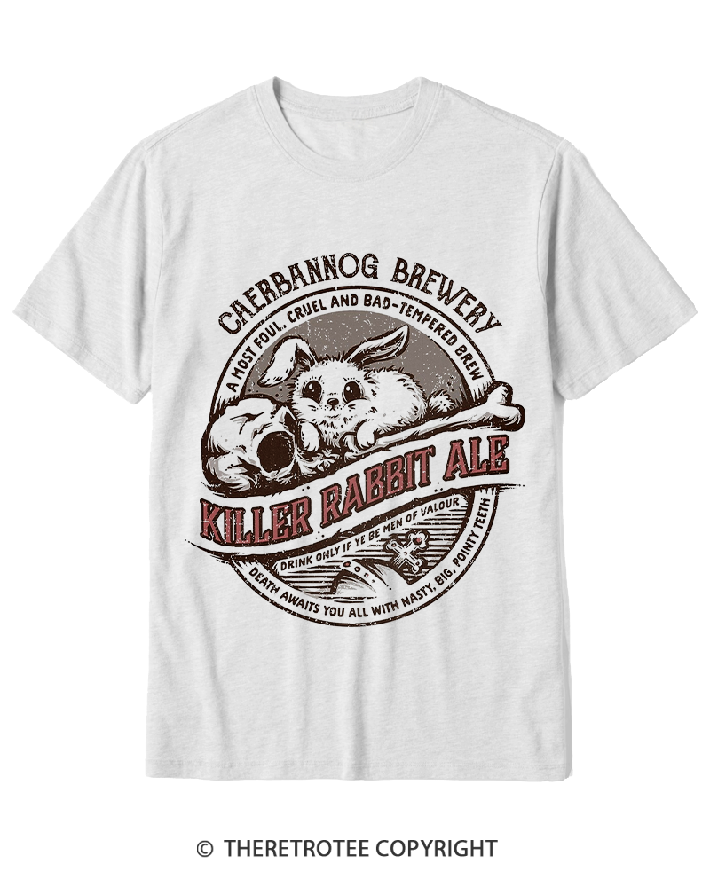 TheRetroTee Killer Rabbit Ale 1970s Cotton T-Shirt