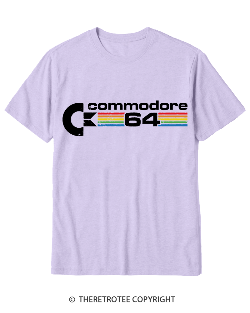 TheRetroTee Commodore 64 1980s Cotton T-Shirt
