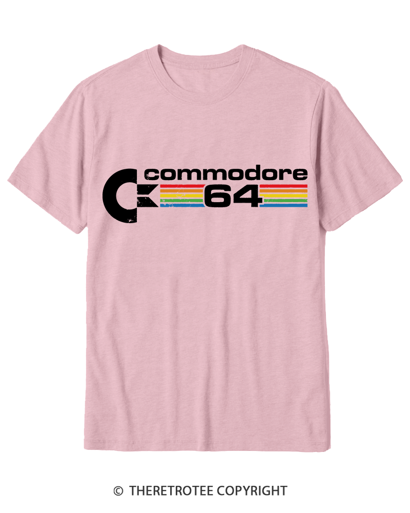 TheRetroTee Commodore 64 1980s Cotton T-Shirt