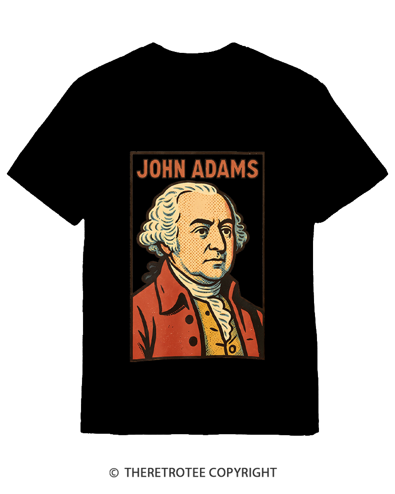 TheRetroTee Retro Comic Founding Father Cotton T-Shirt