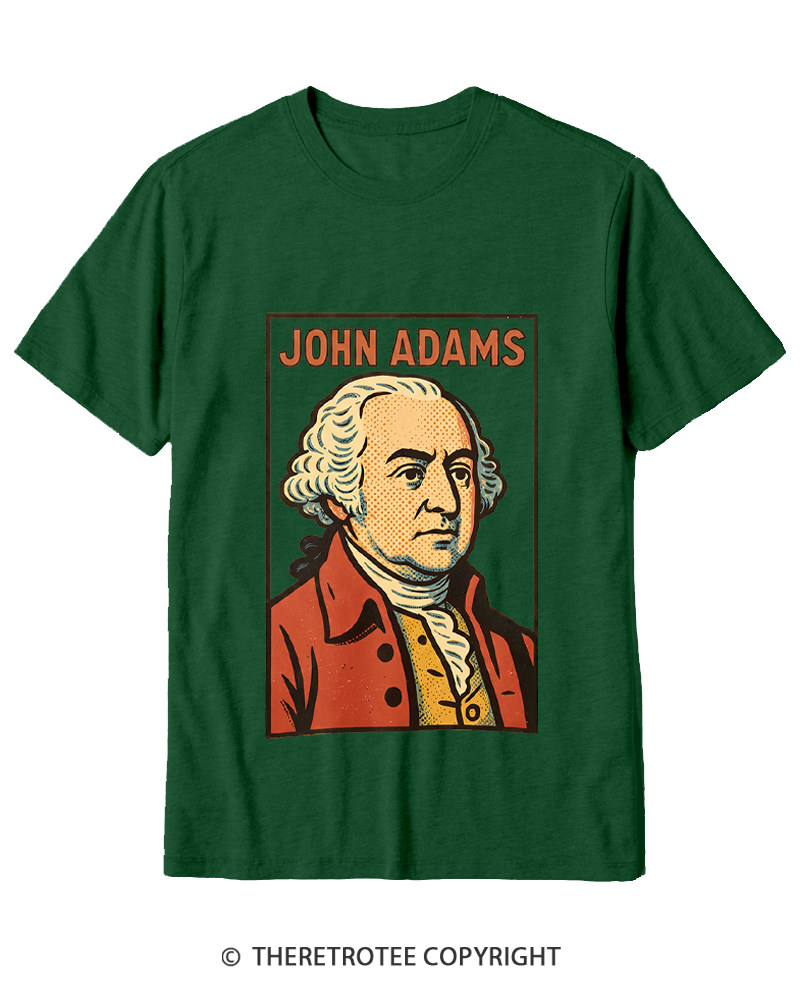TheRetroTee Retro Comic Founding Father Cotton T-Shirt
