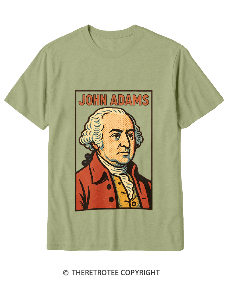 TheRetroTee Retro Comic Founding Father Cotton T-Shirt