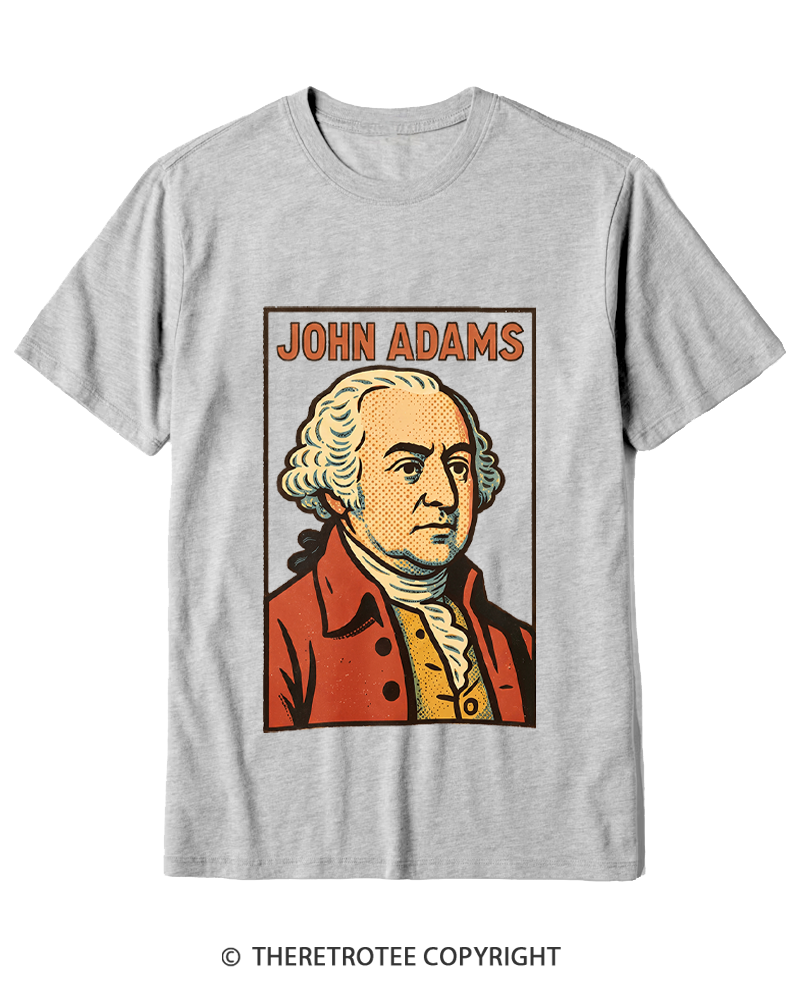 TheRetroTee Retro Comic Founding Father Cotton T-Shirt