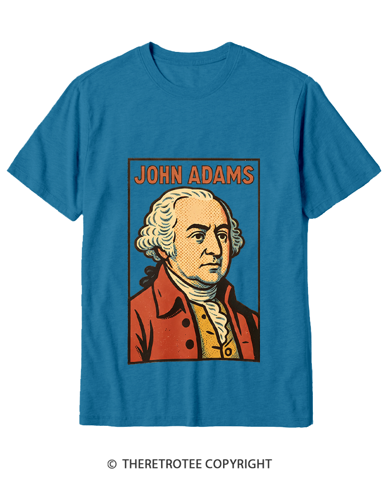 TheRetroTee Retro Comic Founding Father Cotton T-Shirt