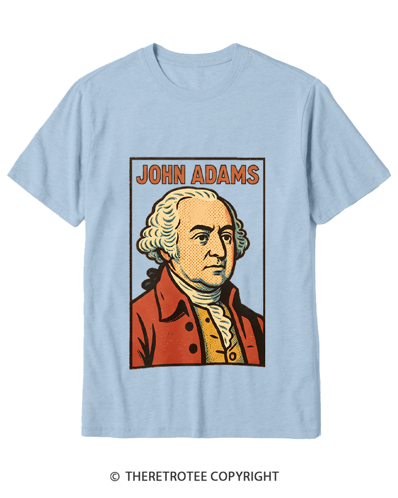 TheRetroTee Retro Comic Founding Father Cotton T-Shirt