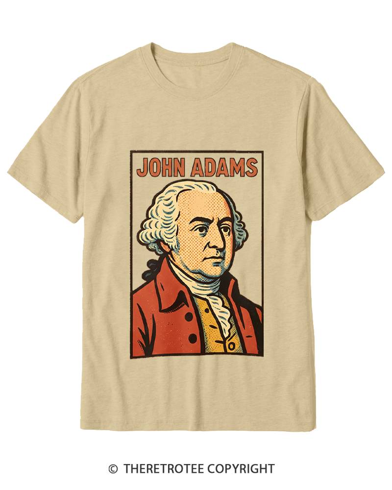 TheRetroTee Retro Comic Founding Father Cotton T-Shirt