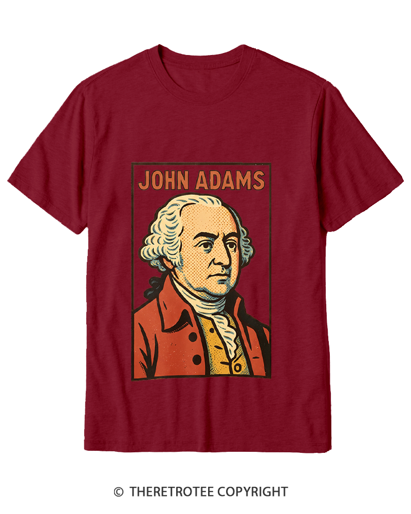 TheRetroTee Retro Comic Founding Father Cotton T-Shirt