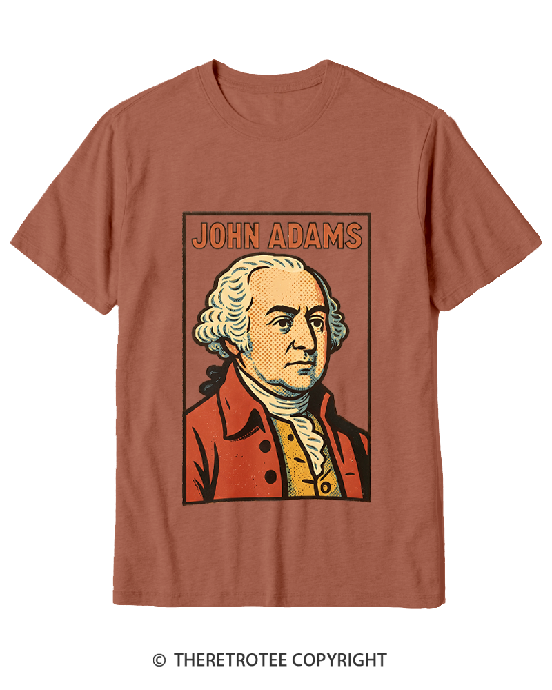 TheRetroTee Retro Comic Founding Father Cotton T-Shirt