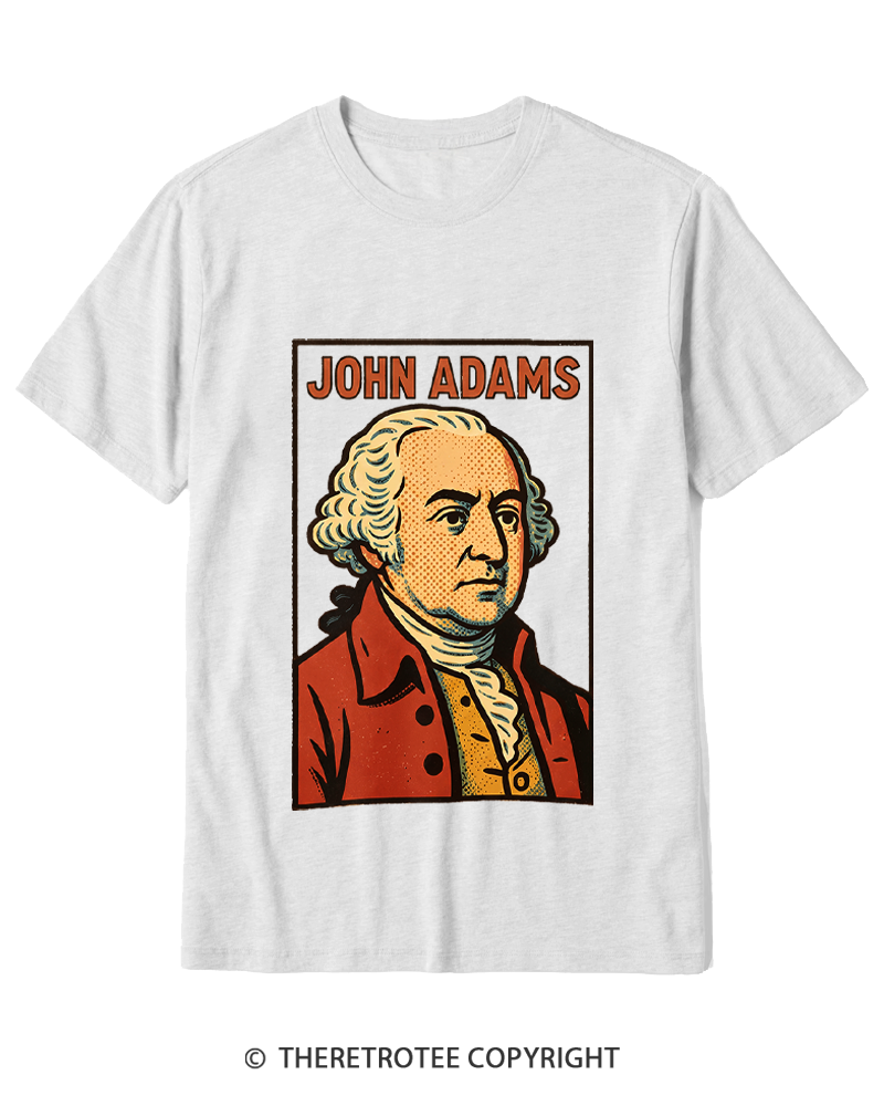 TheRetroTee Retro Comic Founding Father Cotton T-Shirt