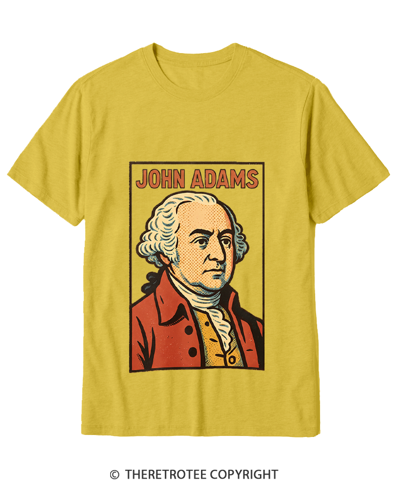 TheRetroTee Retro Comic Founding Father Cotton T-Shirt