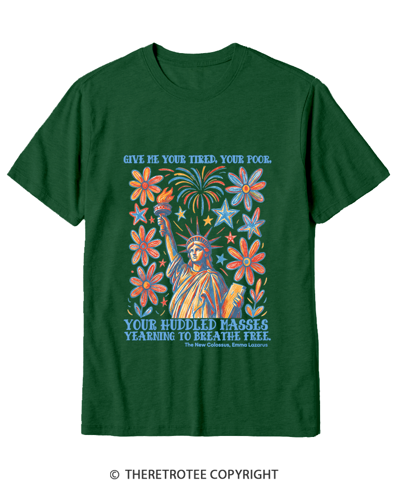 TheRetroTee Liberal 4th of July Cotton T-Shirt