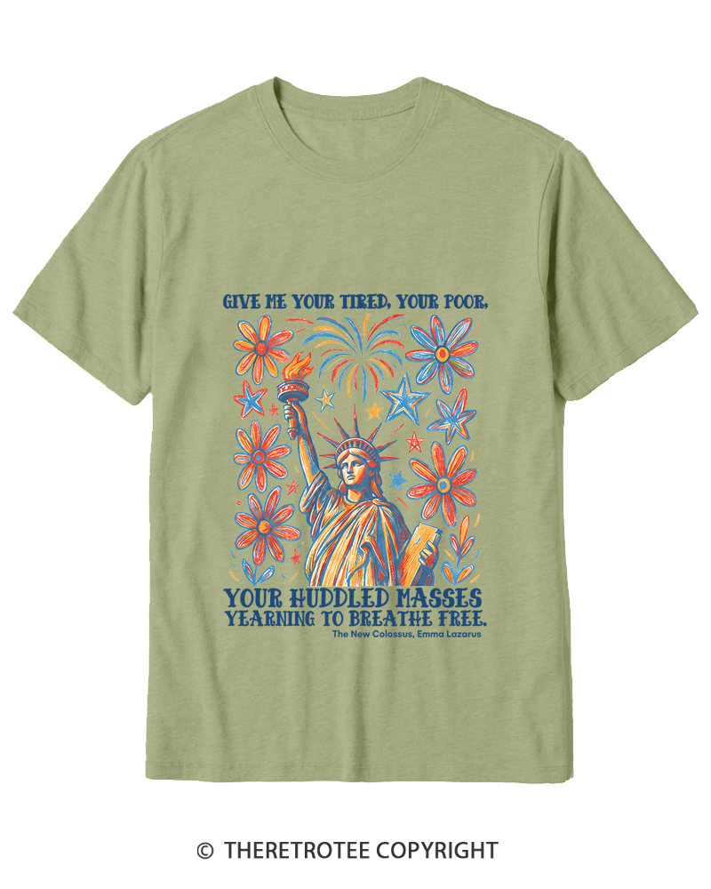 TheRetroTee Liberal 4th of July Cotton T-Shirt