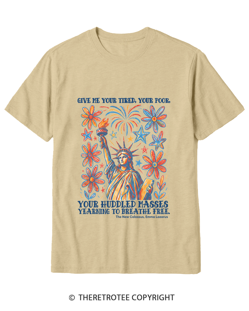 TheRetroTee Liberal 4th of July Cotton T-Shirt