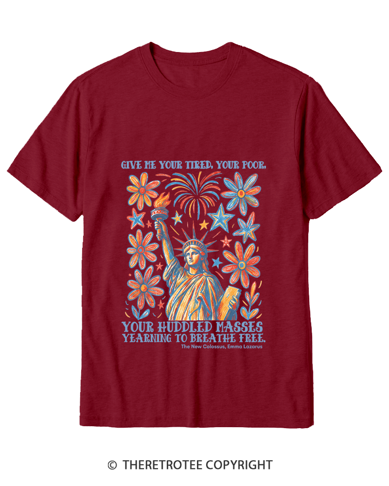 TheRetroTee Liberal 4th of July Cotton T-Shirt