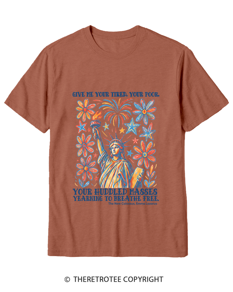TheRetroTee Liberal 4th of July Cotton T-Shirt