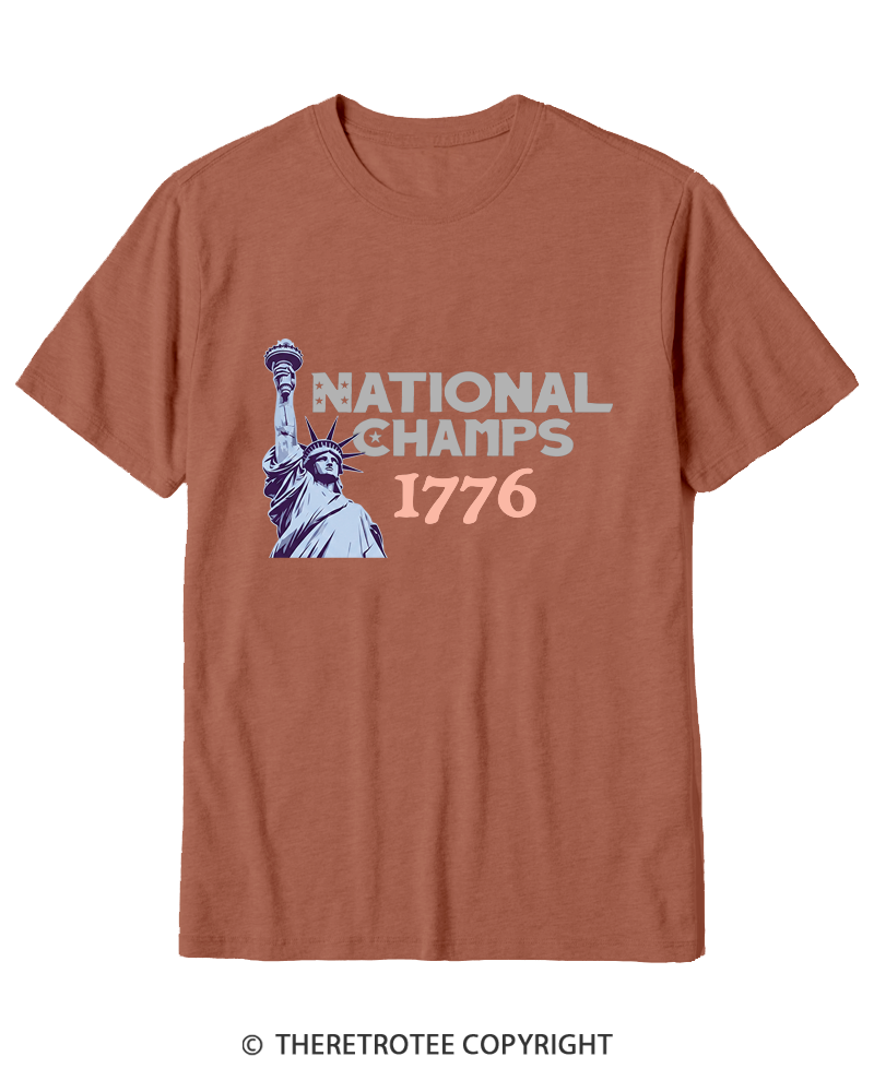 TheRetroTee National Champs 1776 Cotton T-Shirt