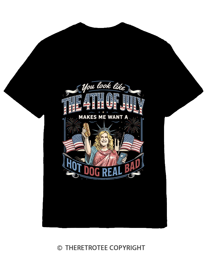 TheRetroTee You Look Like 4th Of July Cotton T-Shirt