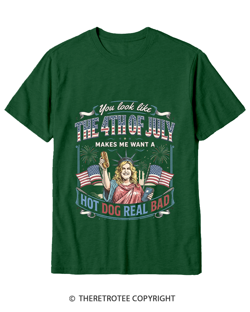 TheRetroTee You Look Like 4th Of July Cotton T-Shirt