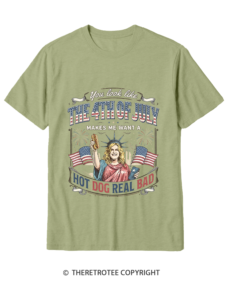 TheRetroTee You Look Like 4th Of July Cotton T-Shirt