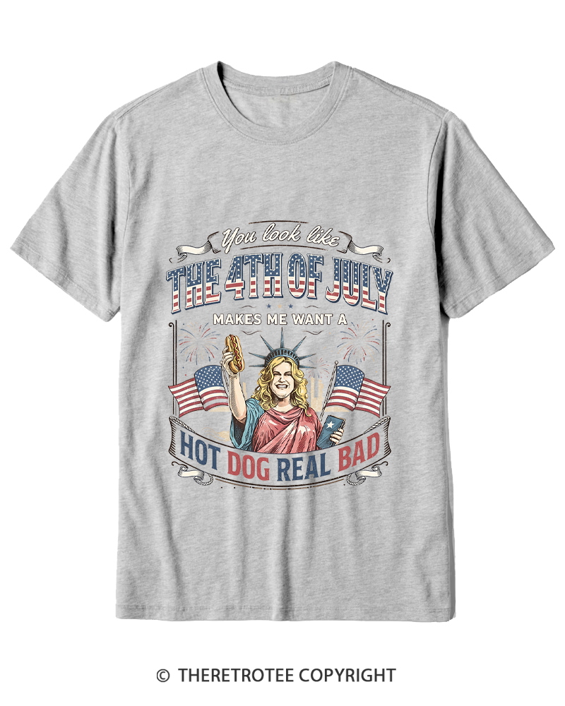 TheRetroTee You Look Like 4th Of July Cotton T-Shirt