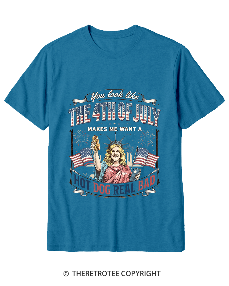 TheRetroTee You Look Like 4th Of July Cotton T-Shirt