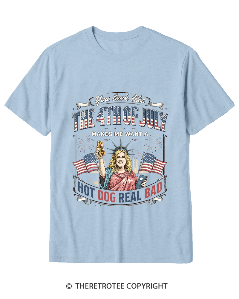 TheRetroTee You Look Like 4th Of July Cotton T-Shirt