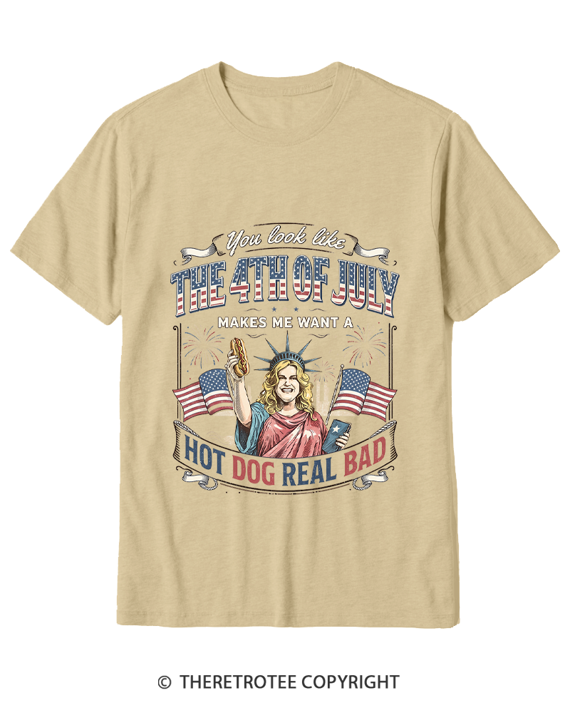 TheRetroTee You Look Like 4th Of July Cotton T-Shirt