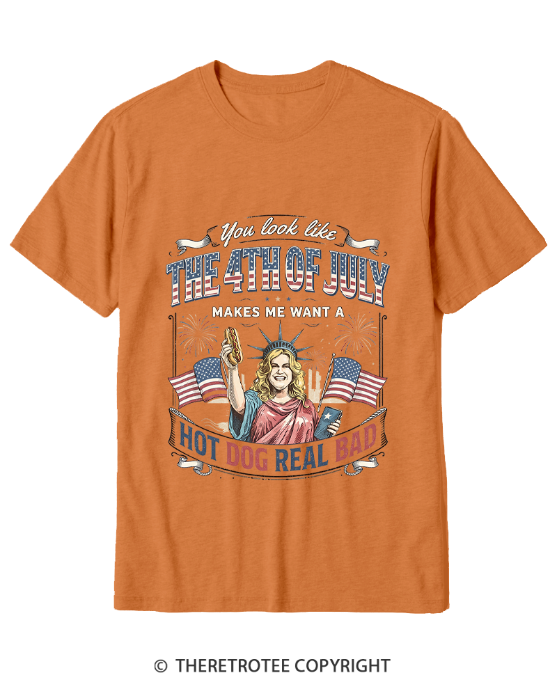 TheRetroTee You Look Like 4th Of July Cotton T-Shirt