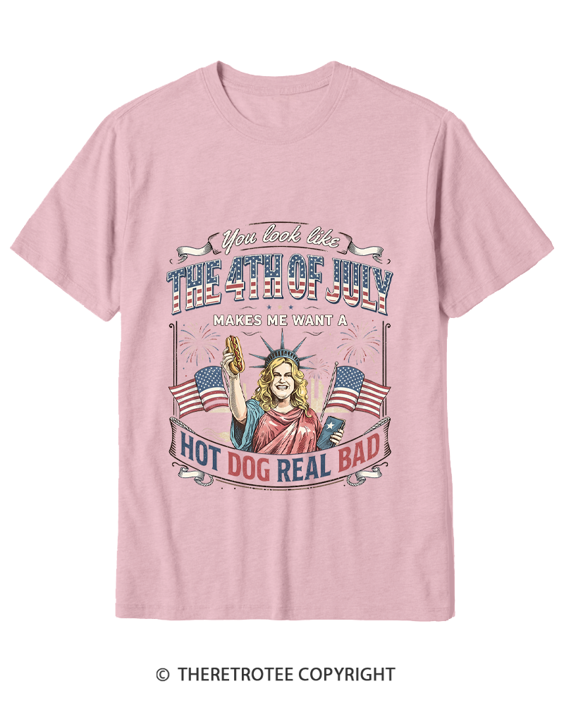TheRetroTee You Look Like 4th Of July Cotton T-Shirt