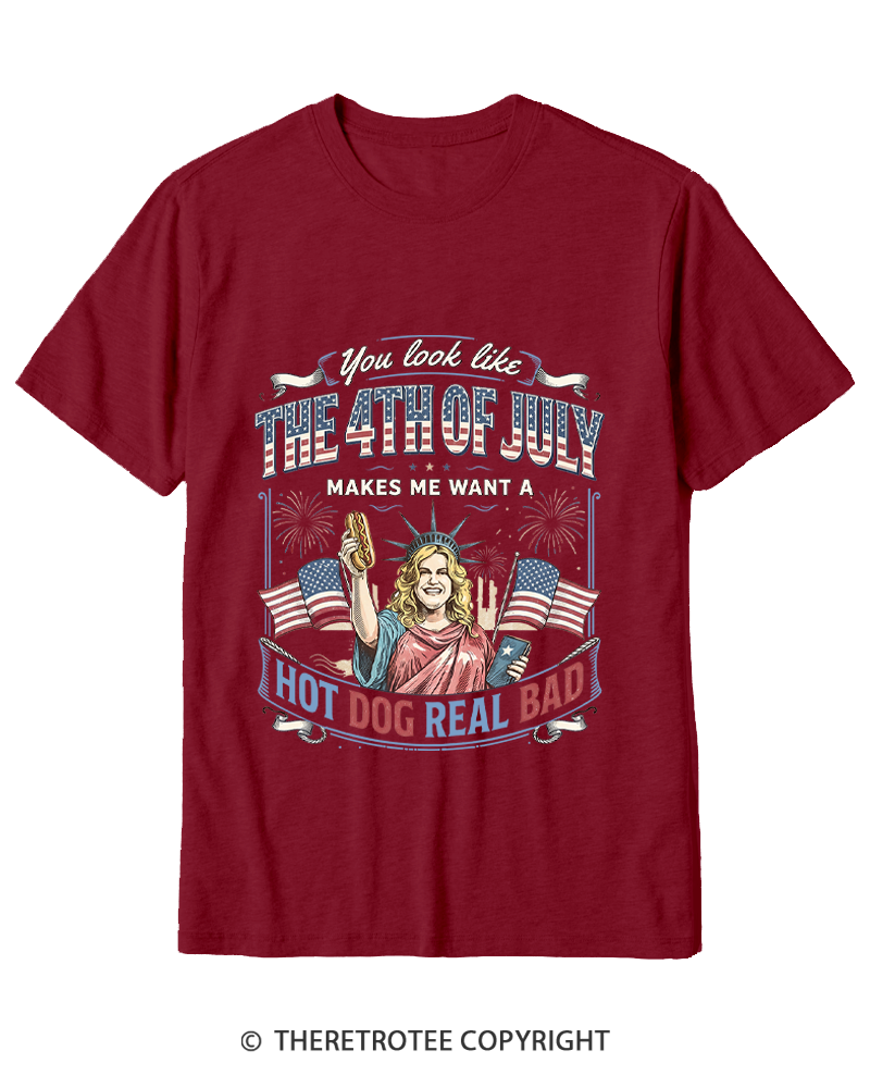 TheRetroTee You Look Like 4th Of July Cotton T-Shirt