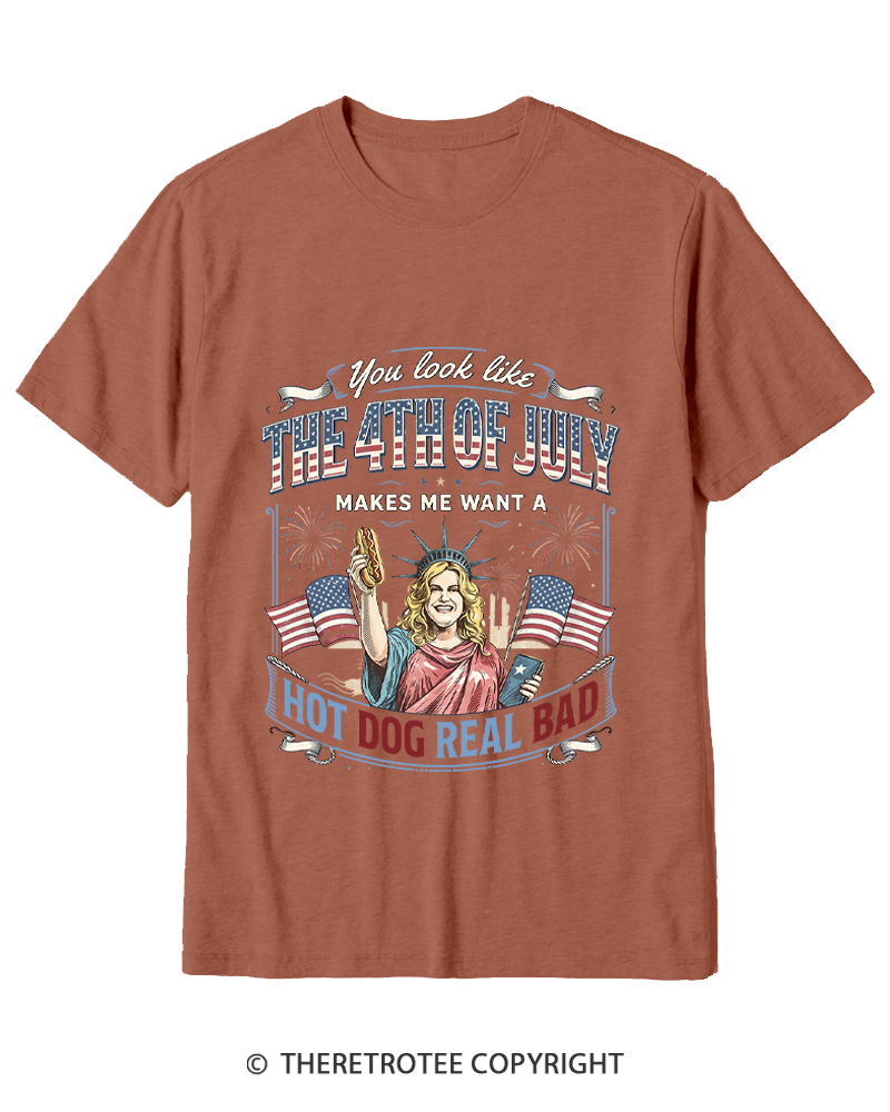 TheRetroTee You Look Like 4th Of July Cotton T-Shirt