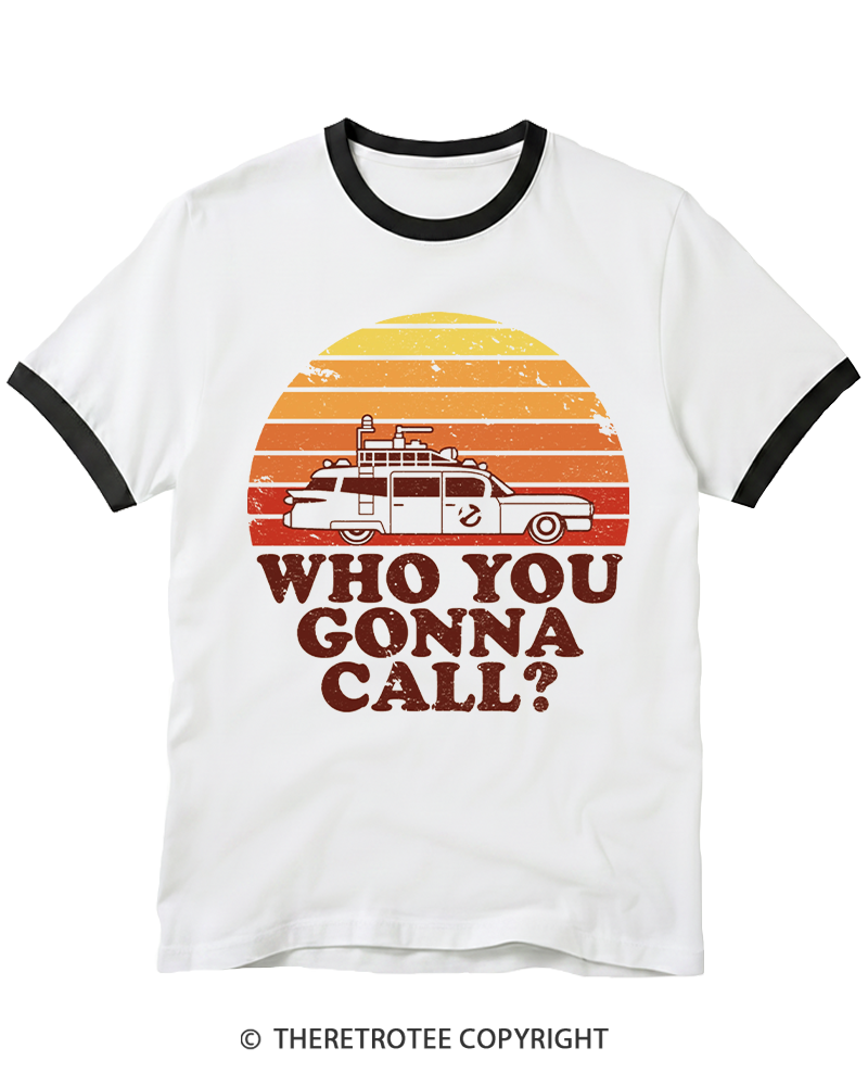 TheRetroTee Sunset 1980s Ringer T-shirt