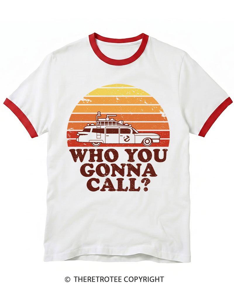 TheRetroTee Sunset 1980s Ringer T-shirt