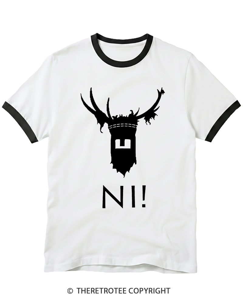TheRetroTee Ni! 1970s Ringer T-shirt
