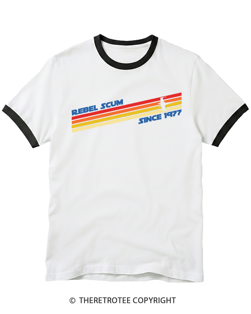 TheRetroTee 1977 Classic Stripes Since 1970s Ringer T-shirt