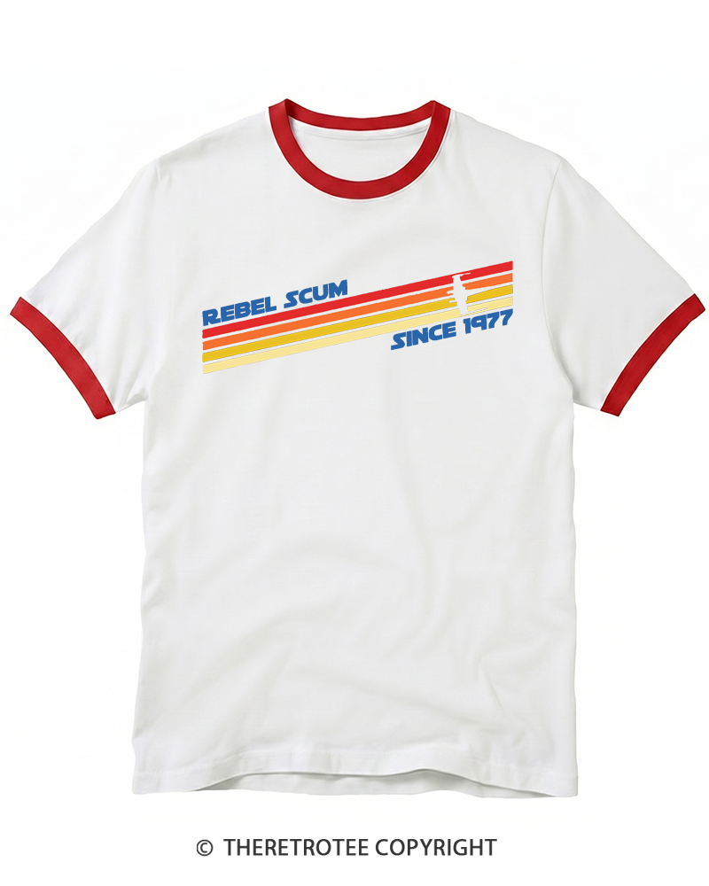 TheRetroTee 1977 Classic Stripes Since 1970s Ringer T-shirt