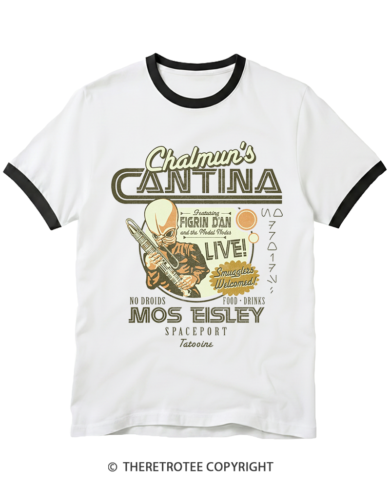 TheRetroTee Chalmun's Cantina 1980s Ringer T-shirt