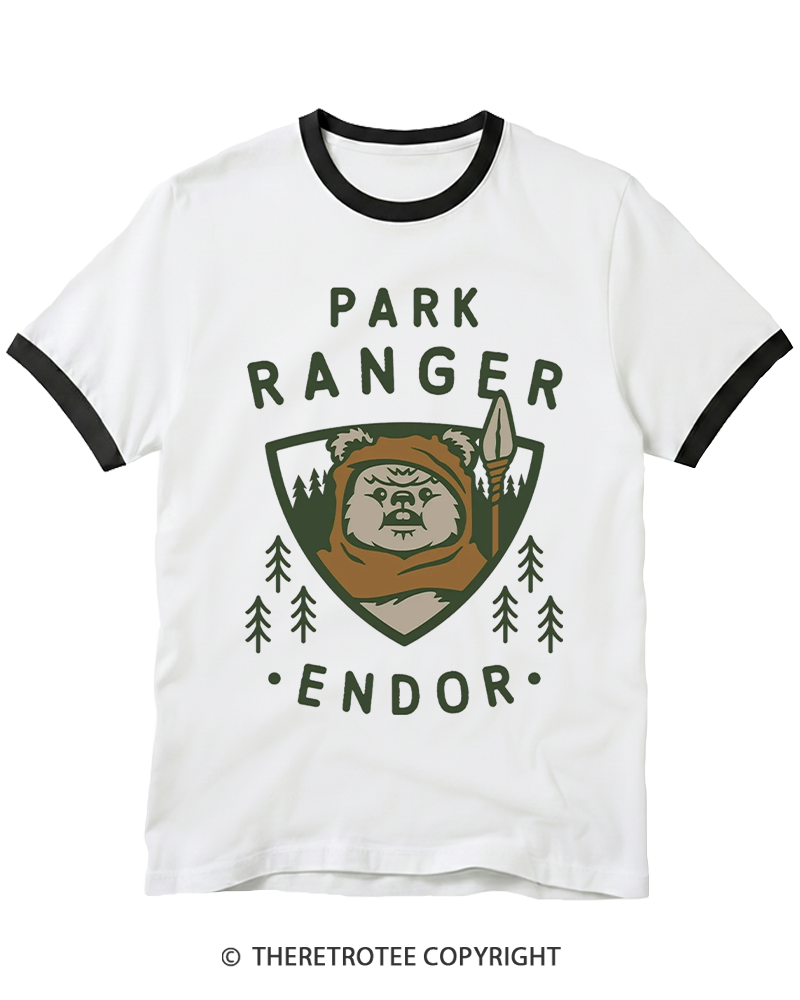TheRetroTee Park Ranger 1980s Ringer T-shirt