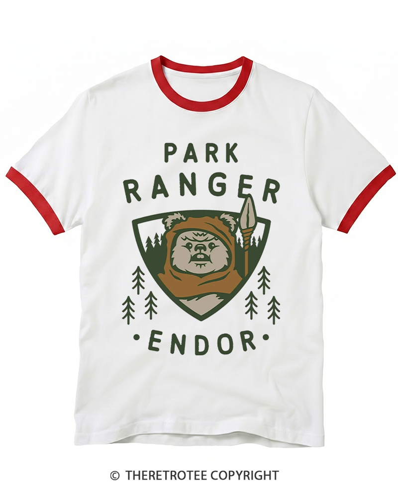 TheRetroTee Park Ranger 1980s Ringer T-shirt