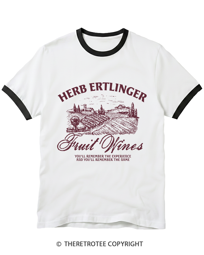TheRetroTee Fruit Wines 2010s Ringer T-shirt