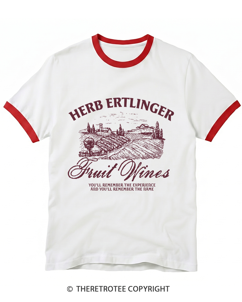 TheRetroTee Fruit Wines 2010s Ringer T-shirt