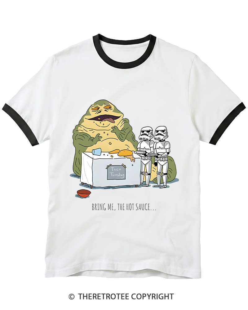 TheRetroTee Hot Sauce 1980s Ringer T-shirt