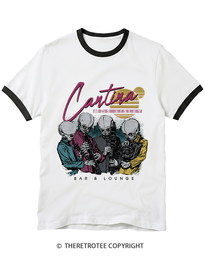 TheRetroTee Mos Eisley Cantina 1980s Ringer T-shirt