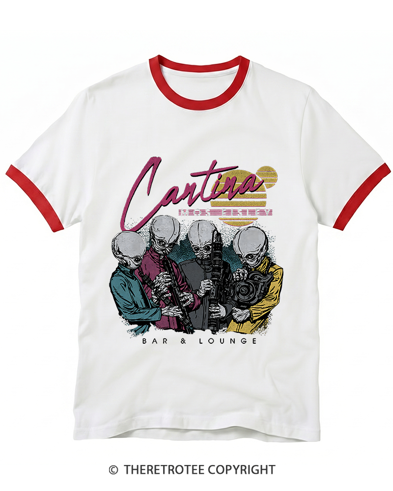 TheRetroTee Mos Eisley Cantina 1980s Ringer T-shirt