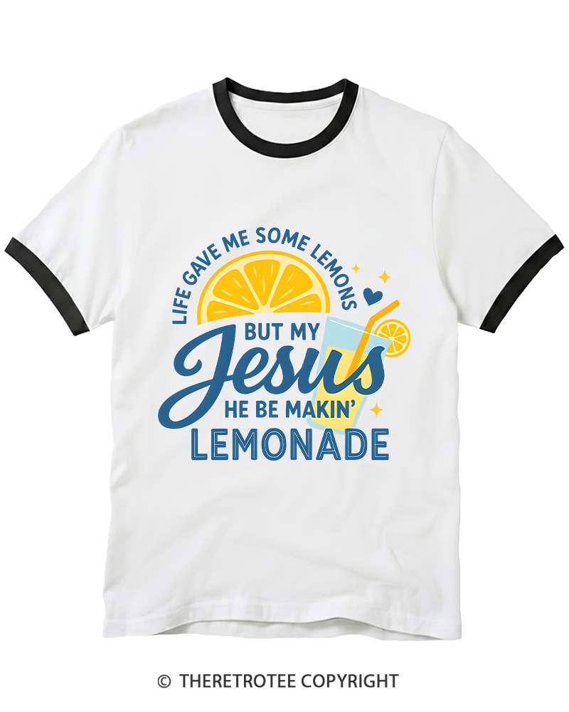 TheRetroTee Life Gave Me Some Lemons Ringer T-shirt
